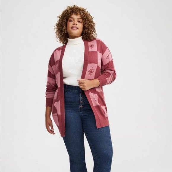 Torrid Pink Drop Cardigan - Picture 3 of 7